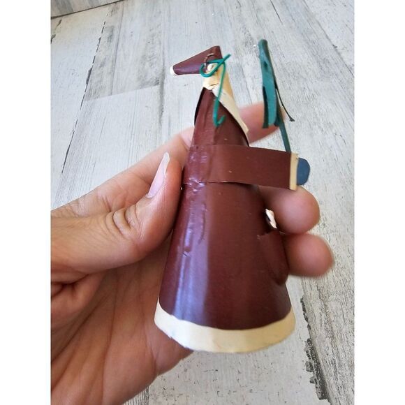 Metal Santa tree teddy bear ornament unique Xmas - Picture 4 of 8